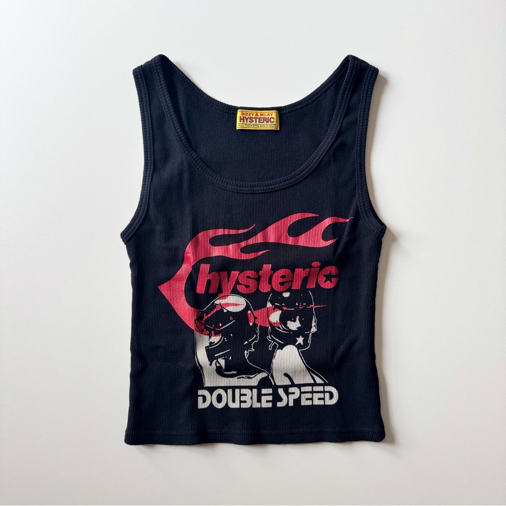 Hysteric Glamour "Double Speed" Vintage Tank Top